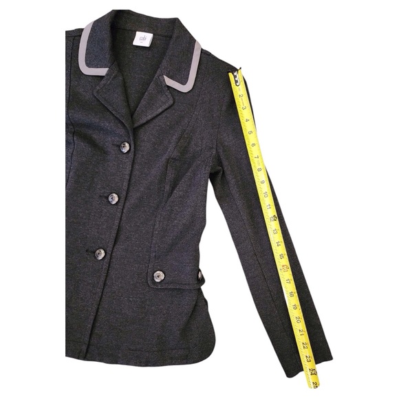 CABI Grey Blazer Suit Coat - Stylish Ladies Small Jacket two-tone trendy modern - Picture 13 of 15